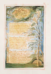 Nuit : planche 20 de Songs of Innocence and of Experience (copie AA) c.1815-26